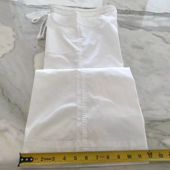 LaROK WHITE COTTON DRAWSTRING PANTS SIZE US 4 - Picture 11 of 12